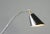 Desk Lamp By Invisaflex Circa 1930s - Cast iron base - Pitted chrome arm - Black lacquered aluminium shade - On/Off switch...