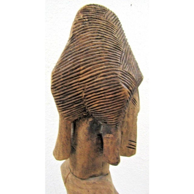 Antique African Hand-Carved Wooden Dogon Maternity Sculpture From Mali For Sale - Image 15 of 17
