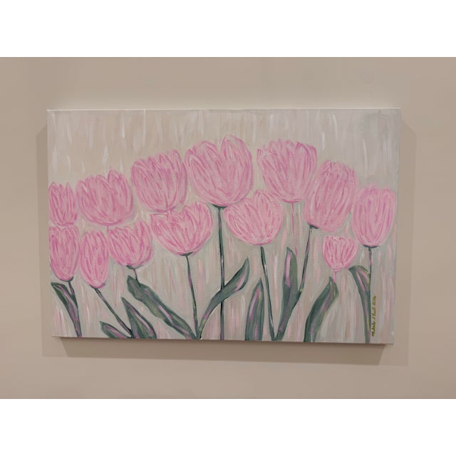 Large Modern Abstract Floral Acrylic Painting On Stretched Canvas, “Grace Got You,” One Of A Kind Original By Melinda...