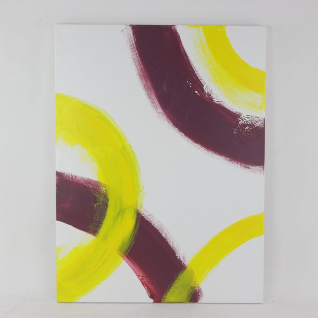 Purple "Solar Echo" Contemporary Abstract Geometric Painting For Sale - Image 8 of 8
