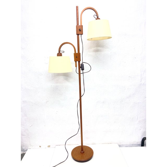 Double Arc Lamp in Teak from Domus, 1970s For Sale - Image 13 of 13