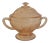 1935 Federal Glass Pink Sharon Lidded Sugar Bowl For Sale