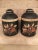 1990s English Black Floral Design Tea Caddy For Sale - Image 5 of 13