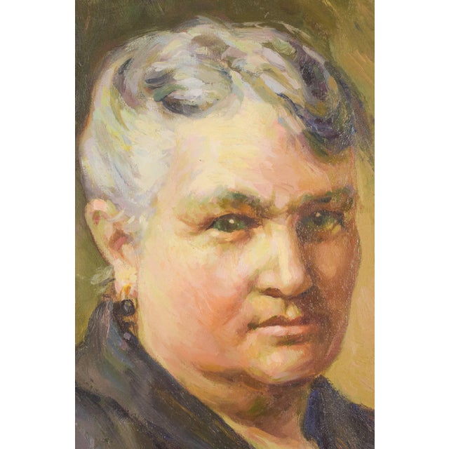 Anonymous, Portrait of a Lady, Early 20th Century, Oil on Canvas For Sale - Image 4 of 14