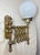 Up for sale is an exquisite antique expandable brass industrial wall sconce. This lamp features a gold color that has...