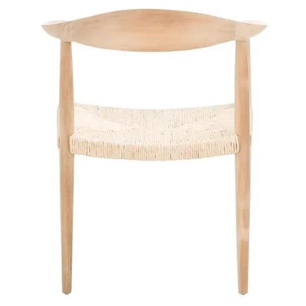Volta Foc Twist Accent Chair - Unfinished Natural Teak/Natural Foc Twist For Sale - Image 10 of 11