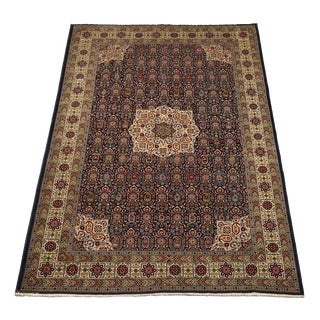 Middle Eastern Ardebil Rug in Cotton and Wool For Sale