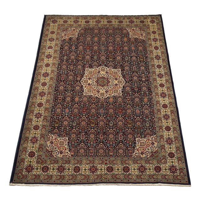 Middle Eastern Ardebil Rug in Cotton and Wool For Sale