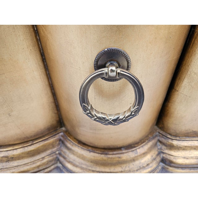 Gold Leaf or Gilt Scalloped Front Chest of Drawers For Sale - Image 14 of 18