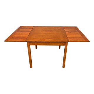 Mid Century Modern Ansager Møbler Dining Table With Two Leaves For Sale