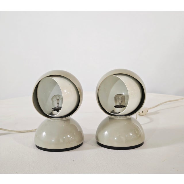 Eclisse Italia Table Lamps by Vico Magistretti for Artemide, 1965, Set of 2 For Sale - Image 9 of 18