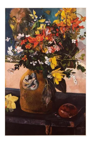 1950s After Paul Gauguin "Still Life With Flowers", First Edition Full-Color Print