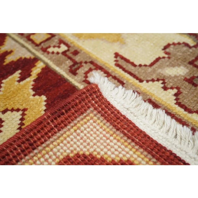 Oushak Rug 4'1'' X 6'1'' For Sale - Image 10 of 10