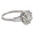 Mid Century Gia 4.27 Carat Diamond Platinum Engagement Ring, Size 6.75 For Sale - Image 4 of 6