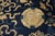 Textile Great Navy Blue and Ivory Color With Animalistic and Florid Design Antique Chinese Peking Rug For Sale - Image 7 of 8