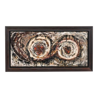 Mid-Century Scandinavian Abstract Painting For Sale
