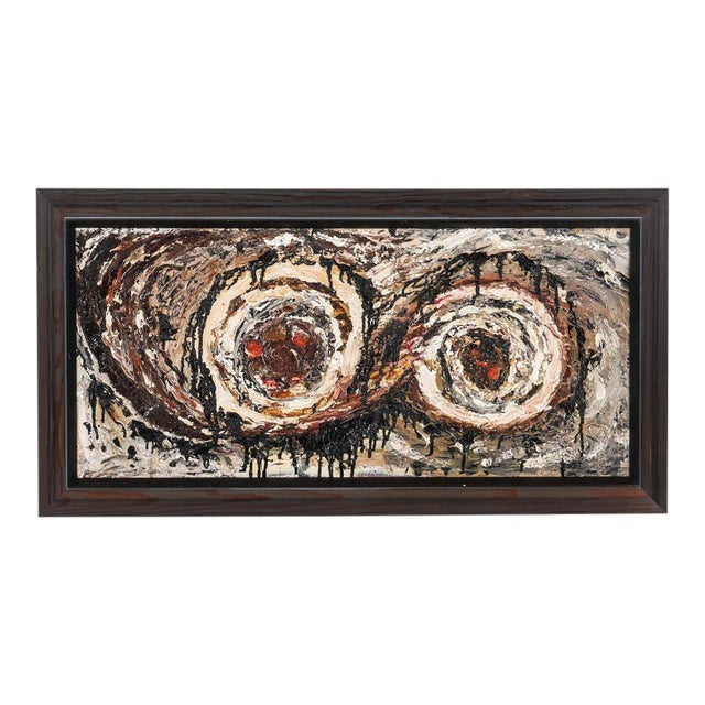 Mid-Century Scandinavian Abstract Painting For Sale