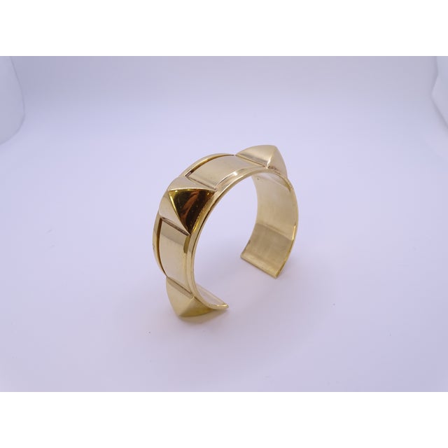 Gold-Plated Clou Médor Open Bracelet from Hermès, France, 1990s For Sale - Image 13 of 18