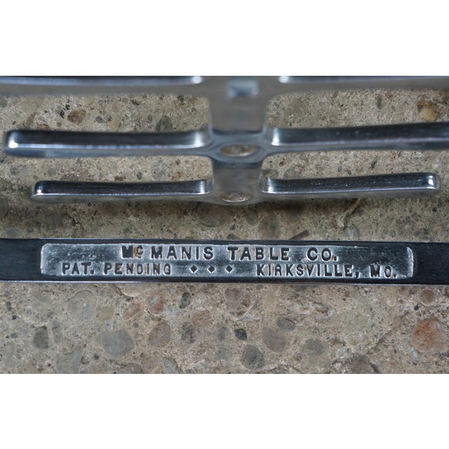 Metal Industrial Mid-Century Shoe Store Salesman Fitting Exam Stool Adjustable Bench For Sale - Image 7 of 18
