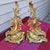 Metal Mid Century Brass Plated Iron Chenets- a Pair For Sale - Image 7 of 7