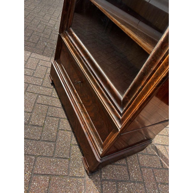 Victorian Glazed Bookcase with Adjustable Shelves and Drawers For Sale - Image 4 of 11