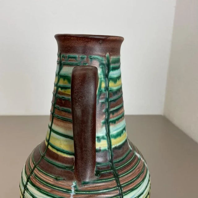 Fat Lava Pottery Vase from Bay Ceramics, Germany, 1970s For Sale - Image 12 of 18
