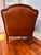 Ethan Allen 1990s Ethan Allen Bergere Leather Chair and Ottoman For Sale - Image 4 of 17