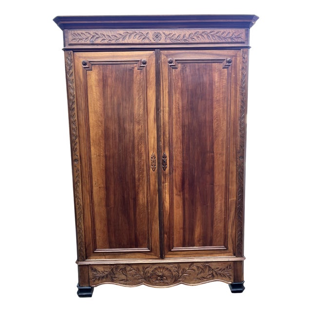 Late 19th Century Louis Xv Style Wardrobe, 1890s For Sale