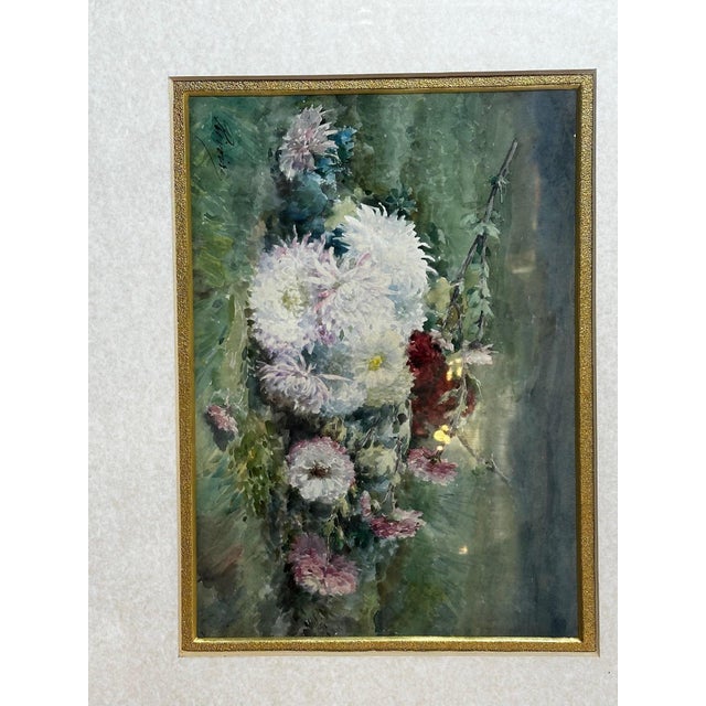 1920s François Rivoire, Still Life Composition, 1920s, Watercolor For Sale - Image 5 of 14