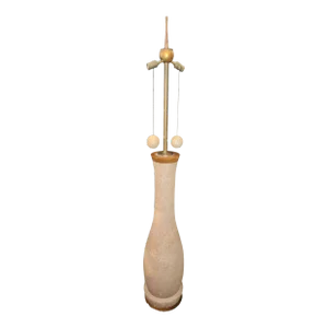 Large Mid-Century Corked Floor Lamp