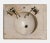 Marble Top Sink With Original Nickel Silver Faucets For Sale - Image 4 of 4