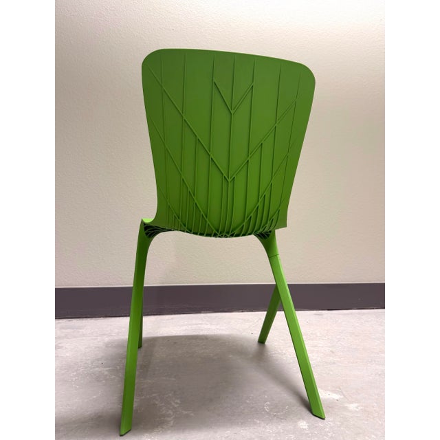 Knoll Pair of Green Washington Skin Knoll Chairs For Sale - Image 4 of 12