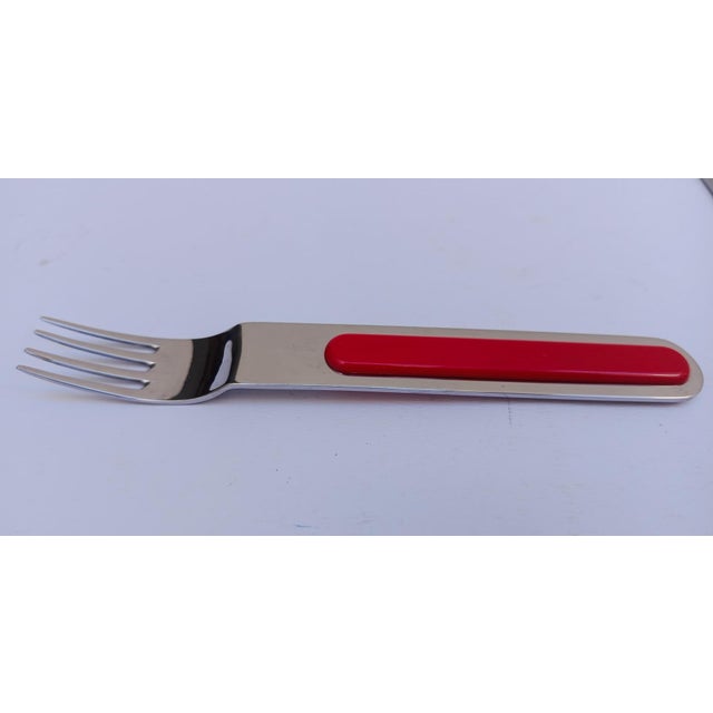 1970s Vintage Cutlery Set by Sergio Asti Lauffer Boca for ICM, 1970s, Set of 32 For Sale - Image 5 of 6