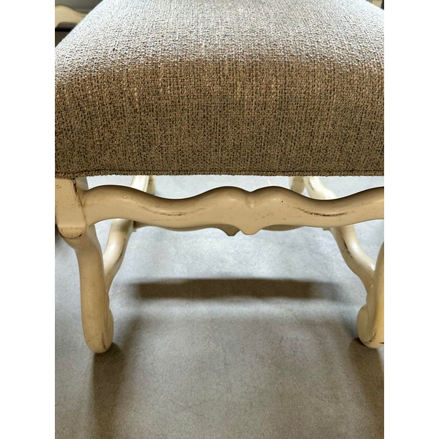 1990s Leather Dining Chairs With Multicolor Tweed Woven Fabric For Sale - Image 5 of 12