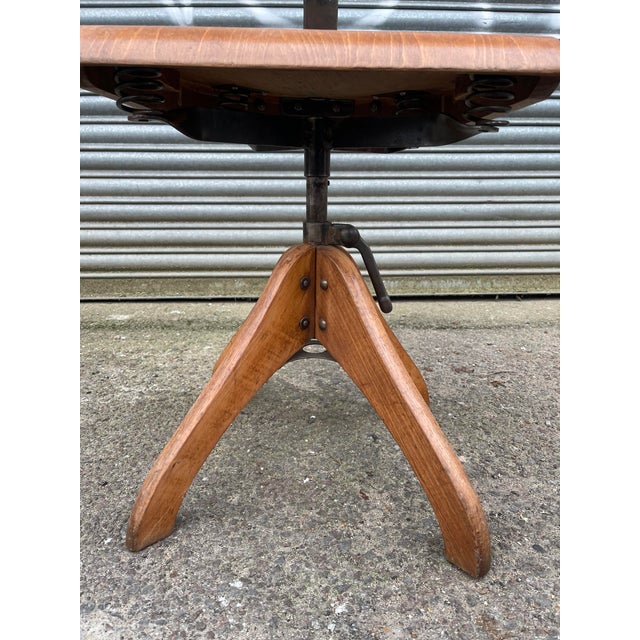 Wood Adjustable Architects Chair by Margarete Klöber for Polstergleich, Germany, 1930s For Sale - Image 7 of 10