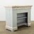 French 19th Century Marble-Top Painted Shop Counter For Sale - Image 4 of 15
