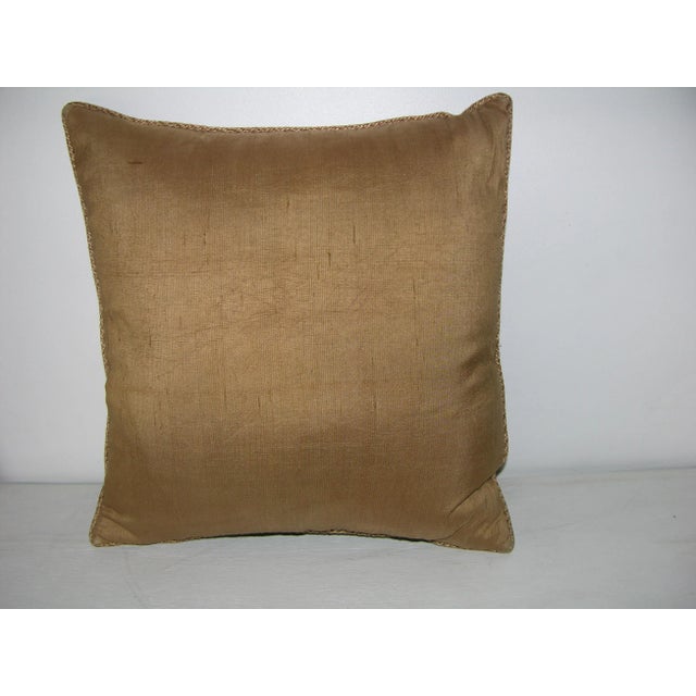 1850 English Needle Work Tapestry Pillow - 17'' X 17'' For Sale - Image 4 of 6