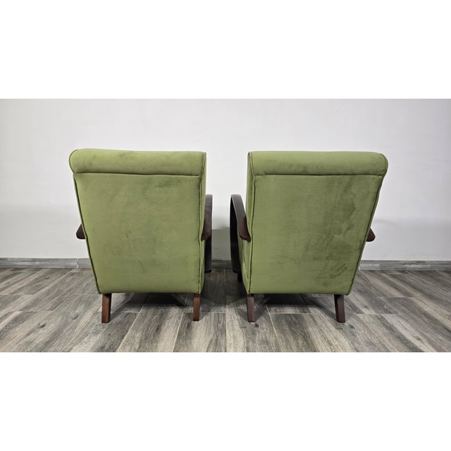 Set of Lounge Chairs by Jindrich Halabala, 1940s, in Restored conditions. Designed 1920 to 1949 I have official proof of...