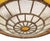 Art Deco Art Deco Textured Glass and Iron Pendant Light For Sale - Image 3 of 8