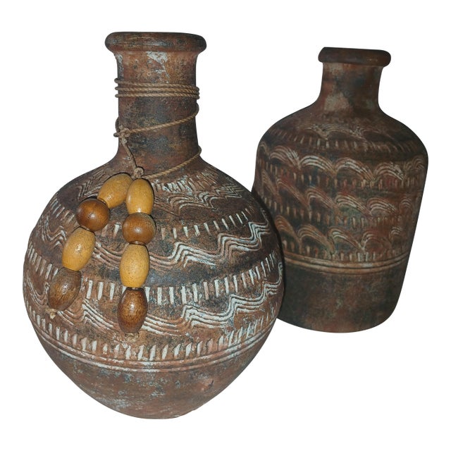 Luis Del Toro Pottery Vessels a Pair For Sale