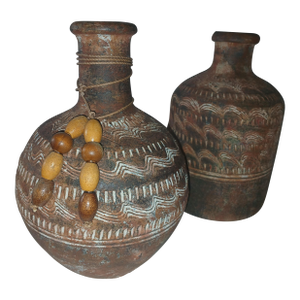 Luis Del Toro Pottery Vessels a Pair