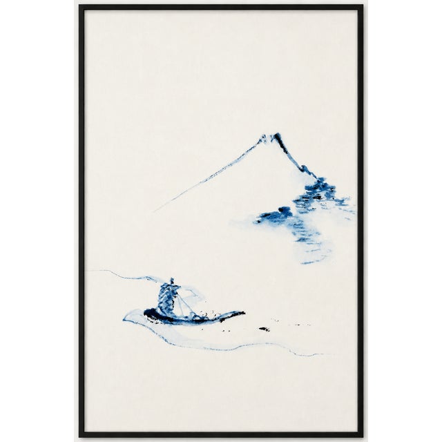 Hokusai's Mount Fuji and Boat, Vintage Japanese Art Print, 32" X 48" For Sale In Buffalo - Image 6 of 10