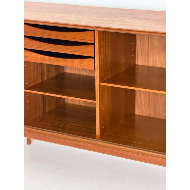Teak Tambour Door Sideboard by Arne Vodder for Sibast Møbler, Denmark, 1960s For Sale - Image 11 of 15