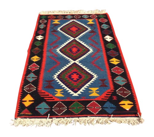 Vintage Turkish Kilim Rug - 33