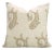Bankebihari Handmade Block Print Pillow Cover Linen Blend Floral Decorative 22x22 Inch Cushion Cover For Sale