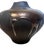 Black Vintage Haeger Pottery Volcanic Metallic Black Drip Glaze Matte Finish Vase Vessel Raku Collection 162 For Sale - Image 8 of 13