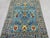 Sky Blue Persian Style Floral Area Rug With Botanical Border, 4'9" X 6'3" For Sale - Image 4 of 14