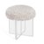 The Jules Stool redefines modern elegance by combining a sleek, angular, clear acrylic cross base with the cozy, inviting...