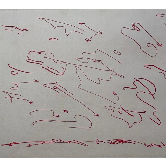Red Vintage Giulio Turcato 'Degri Vagutto' Abstract Italian Modernist Color Etching For Sale - Image 8 of 12