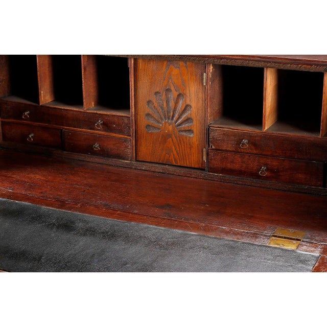 English 18th Century English, George III Slant Front Secretary Desk For Sale - Image 3 of 7